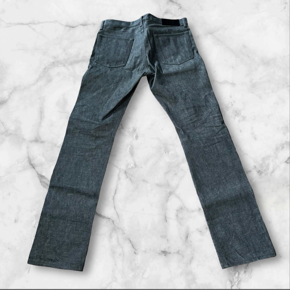 EUC RRL Selvedge Japanese Denim Jeans Grey Men Size 31w 34l Black Label Slim Fit - Picture 4 of 11